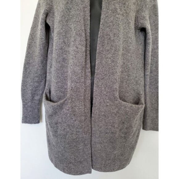 Madewell Gray Open Front Wool Alpaca Cozy Walker Cardigan w Pockets Size XS - Picture 5 of 8